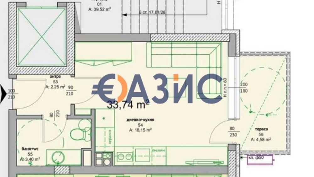 Продава се Едностаен апартамент в Бургас, Сарафово - 35 кв.м за 839 €/кв.м - Снимка #3