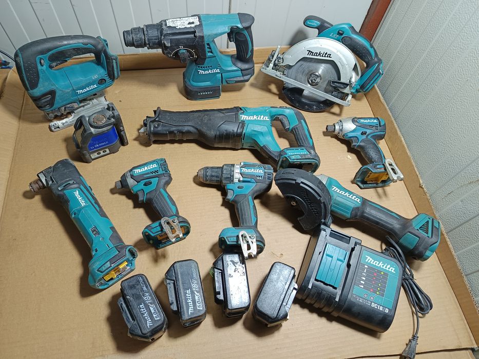 Set Makita 18v Rotopercutor flex fierăstrău filetantă impact circular