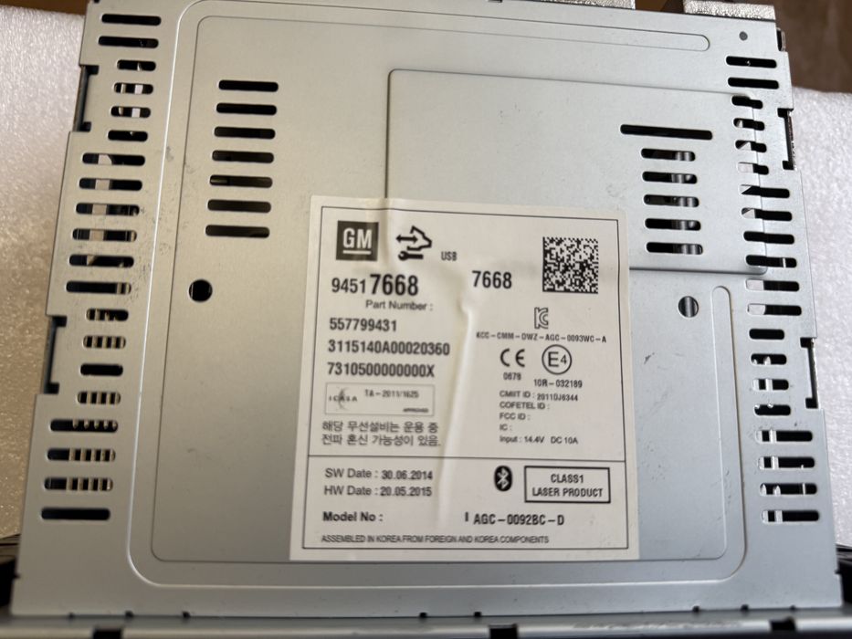 Автомагнитола и заводская раика Captiva 3+ с USB