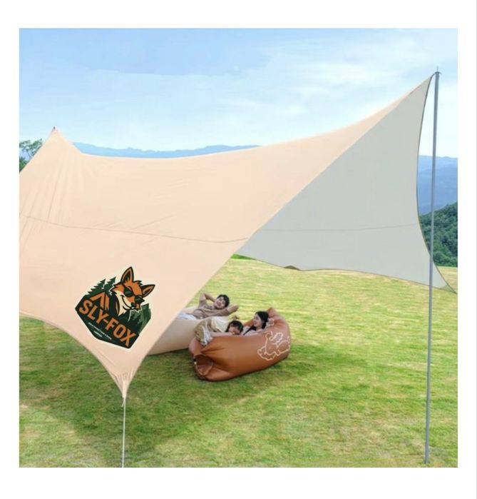Тент туристический бежевый
