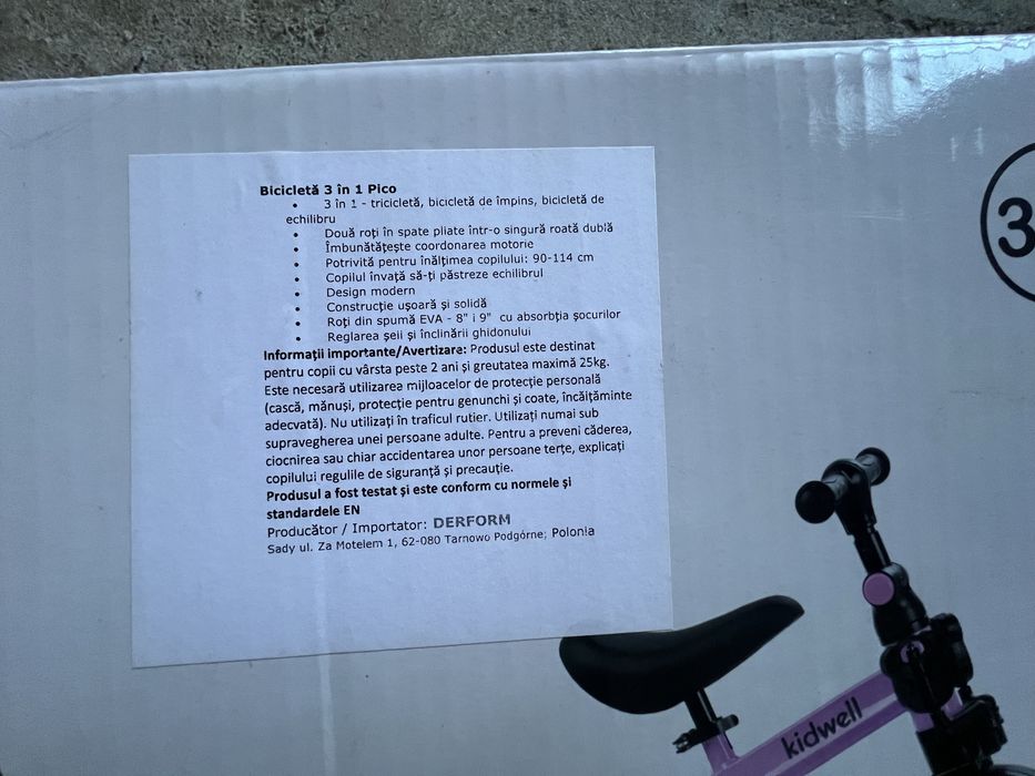 Bicicleta de echilibru