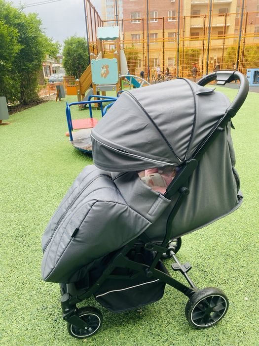 Детская коляска прогулочная, темн серный