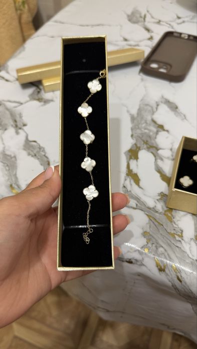 Браслет Van Cleef 585 проба Италия Новые