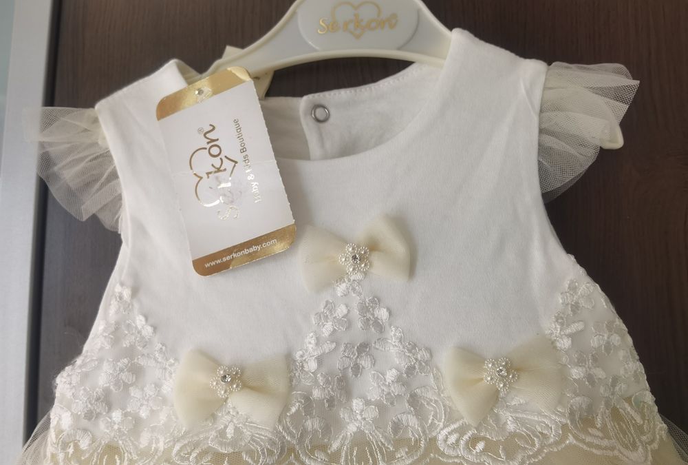 Официална рокля за малка принцеса 12-18 месеца