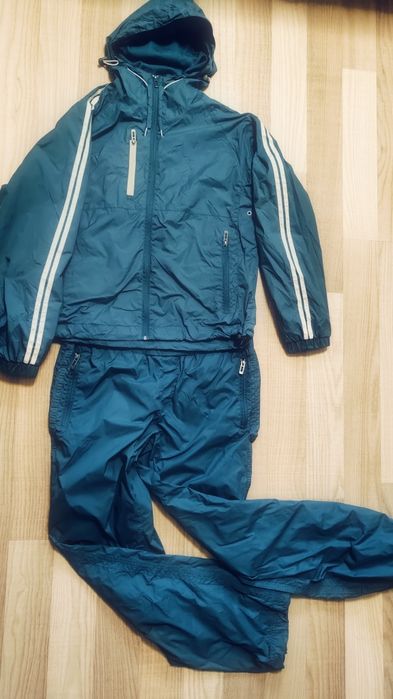 Ветровка+штаны, мужской спортивный костюм в винтажном стиле.