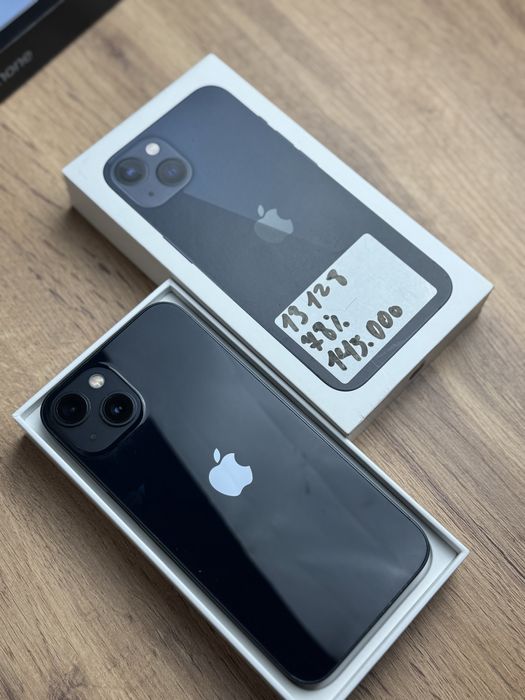 Айфон,IPhone 13 128gb 76% с коробкой