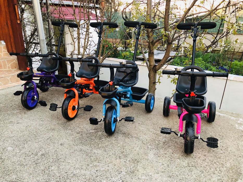 Mini Triciclete pentru copii cu maner parental