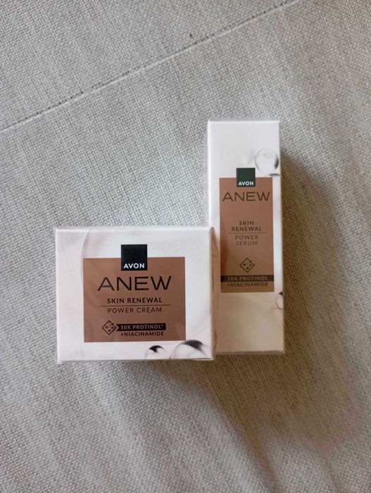 кремове, серуми и маски за лице на avon от серията на anew