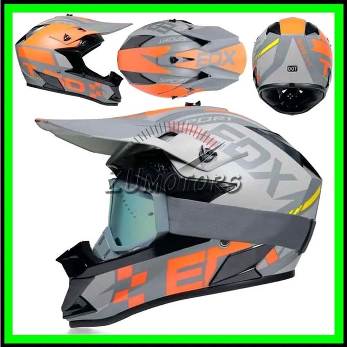Casca Moto Atv Cross Enduro Downhill - EDX - S/ M / L