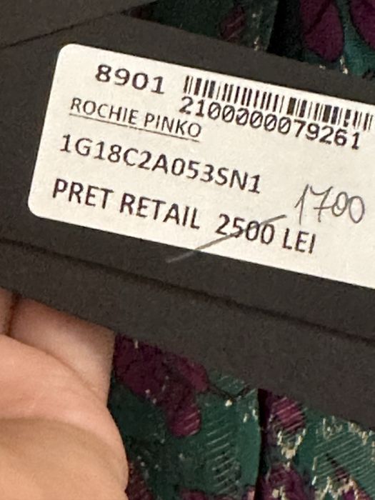 Rochie PINKO noua cu eticheta marime s/m !