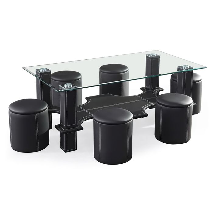 Set Masa de cafea cu 6 tabureti