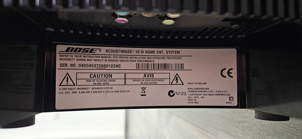 Vand boxe sistem Bose Acoustimass 10 series IV