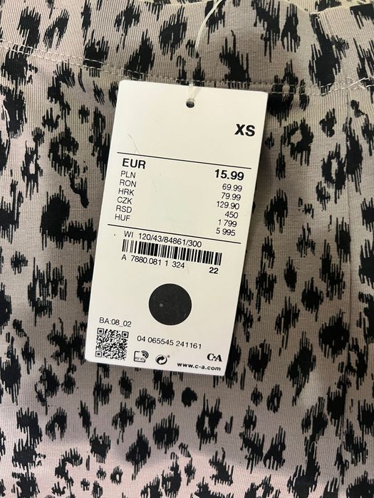 Colanți leopard xs nou c&a