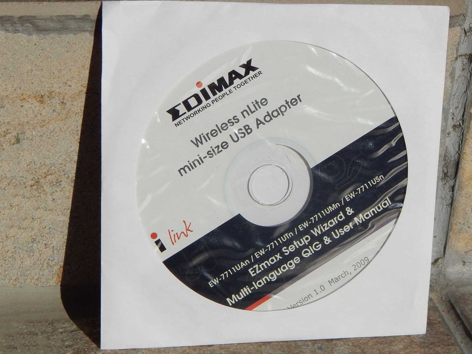CD stick router wireless Edimax EW-7711USn 2009 cu drivere