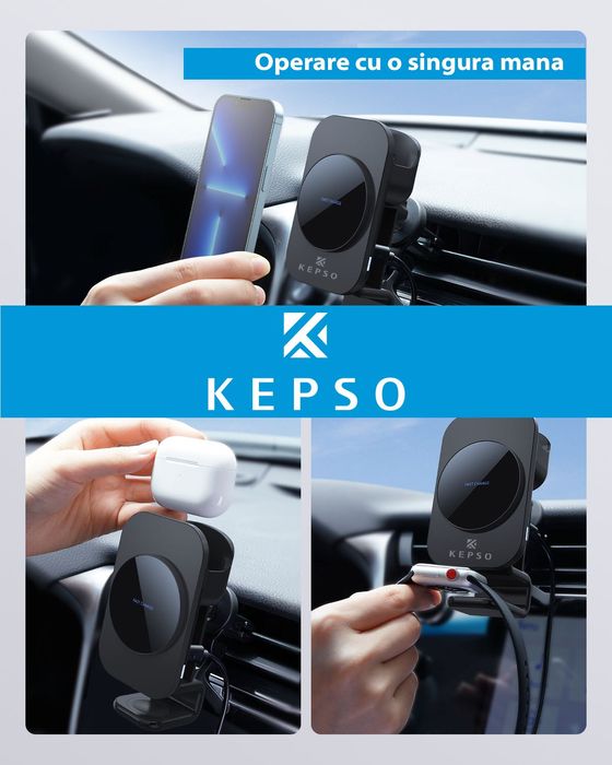 Incarcator Wireless 3 in 1 Auto