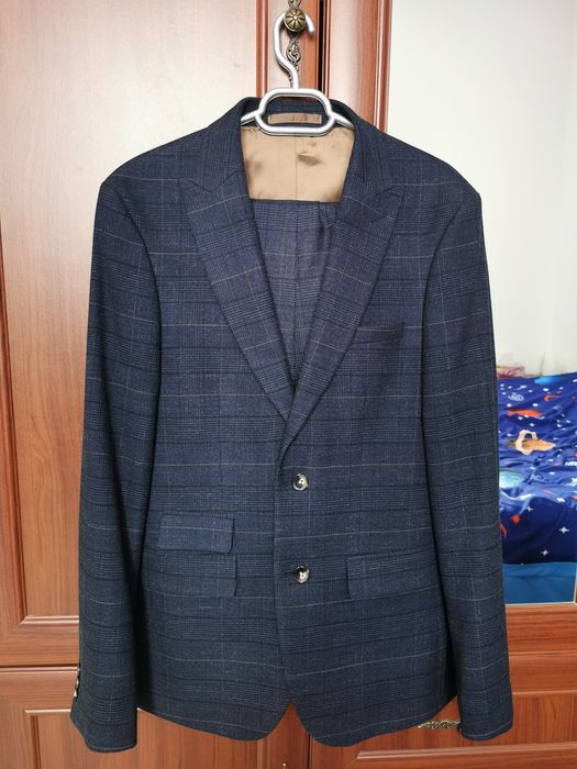 Costum MOSS, slim fit navy