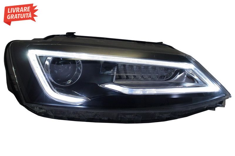 Faruri LED DRL VW Jetta Mk6 VI Non GLI (2011-2017) Semnal Dinamic Secv