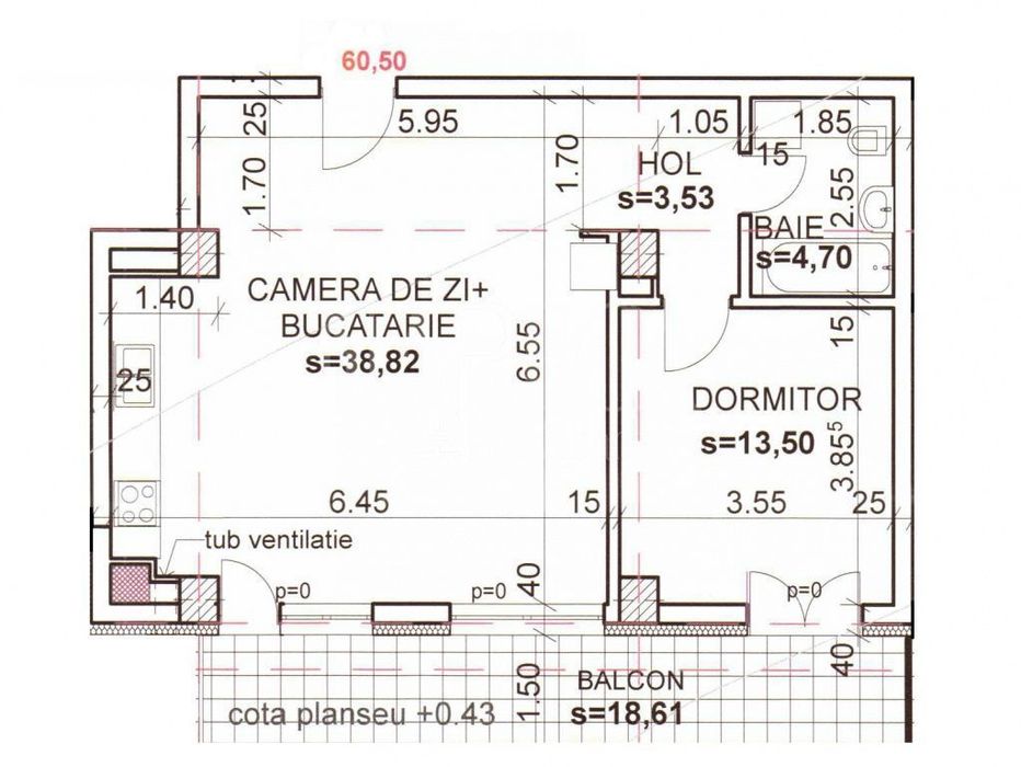 Apartament 2 camere de vanzare in Andrei Muresanu, Cluj Napoca