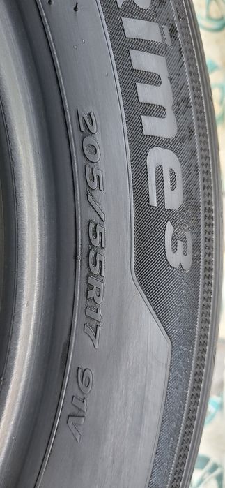 2 anvelope 205 55 17 hankook prime 3 2018 6,7mm