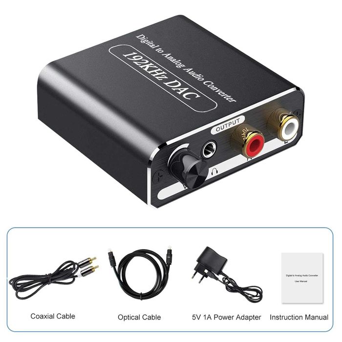 Convertor DAC Ozvavzk 192KHz Convertor volum digital analogic SPDIF