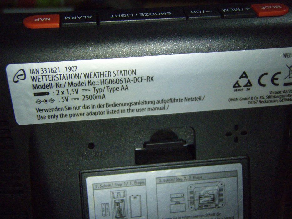 Statie meteo Auriol HG06061