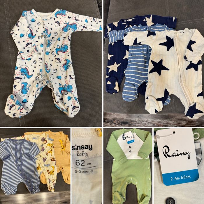 Чисто нови бебешки бодита, космонавти, пижамки, ромпъри, чорапки и др.