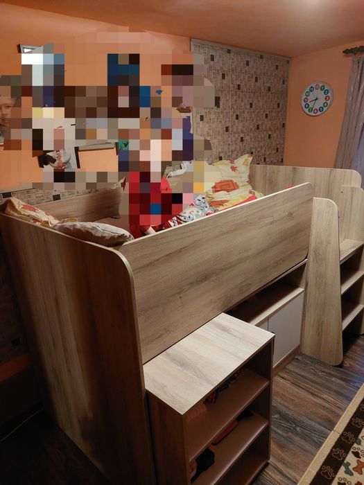 Set Mobila Dormitor tineret Irim Young, 203,7x106x126 cm