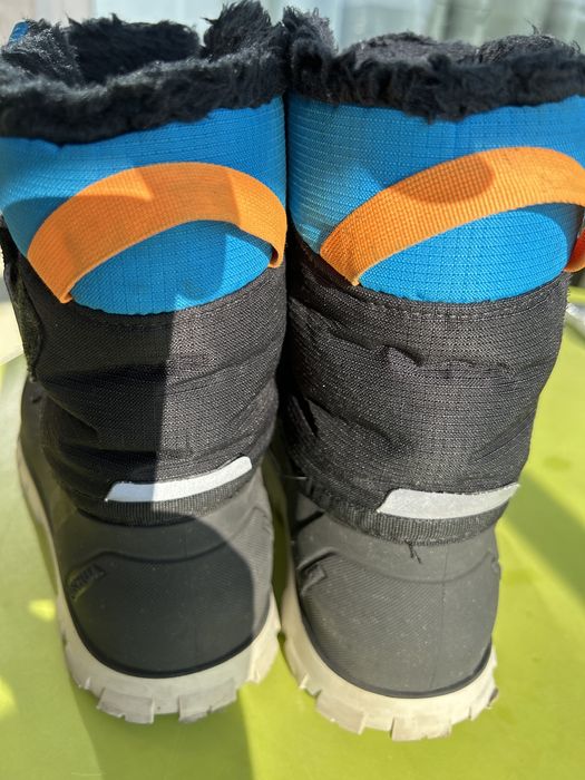 Детски непромокаеми ботуши за преходи в сняг sh500, 38 черни