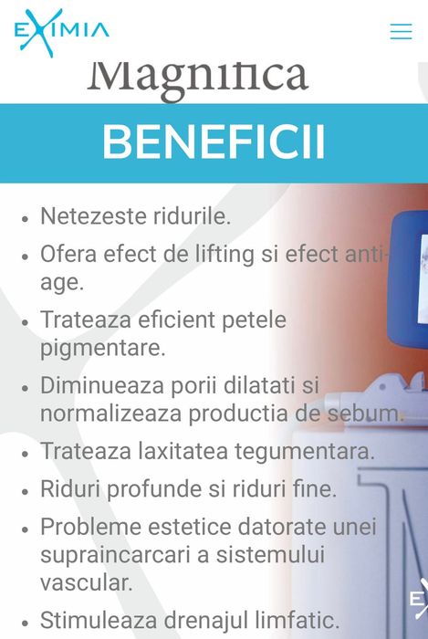 Aparat de întreținere faciala