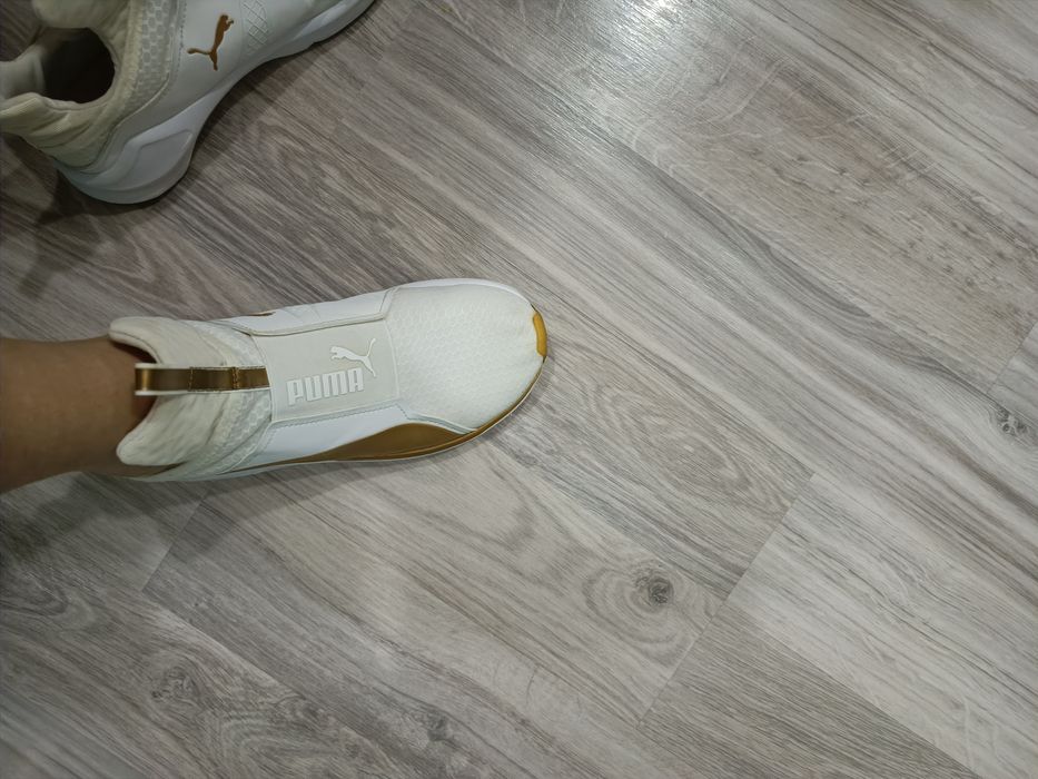 Маратонки Puma - бяло със златно