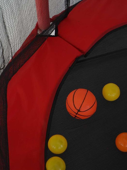 Батут детский каркасный с защитной сеткой с гамаком турник batut batud