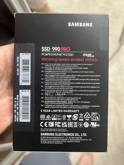 Ssd m2 samsung 990Pro новый