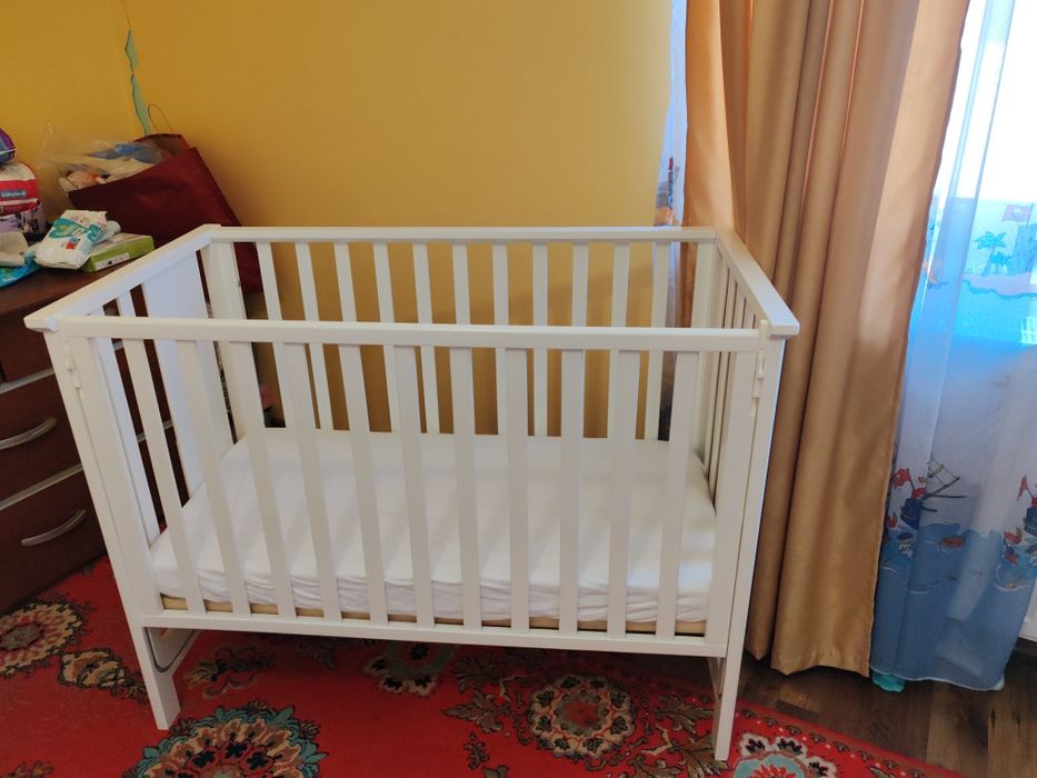 Pătuț bebe co- sleeping cu saltea inclusa și sistem suport antireflux