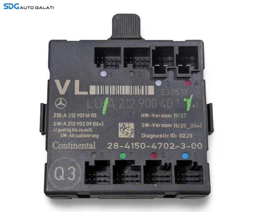 Unitate Modul Calculator Control Confort Usa Portiera Stanga Fata Mercedes Clasa C Class W204 2007 - 2014 Cod A2129004014 A2129011605 [LR3102]
