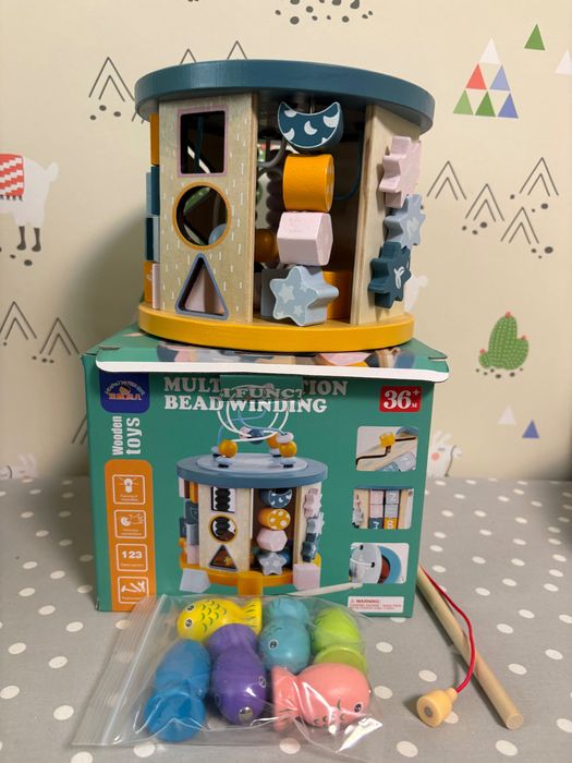 11 в 1 Интерактивен Монтесори куб