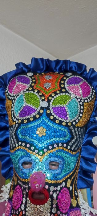 Кукерска маска, гугла капашон,, ръчна изработка, уникат, Сурва, Кукерл