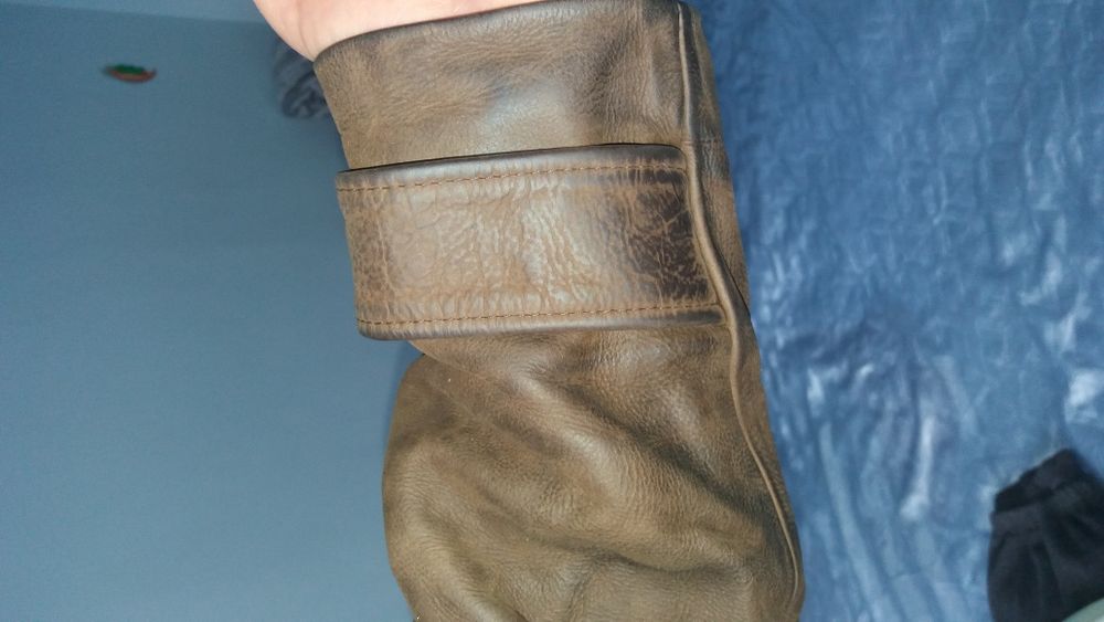 Продавам мъжко палто от ест.телешка кожа