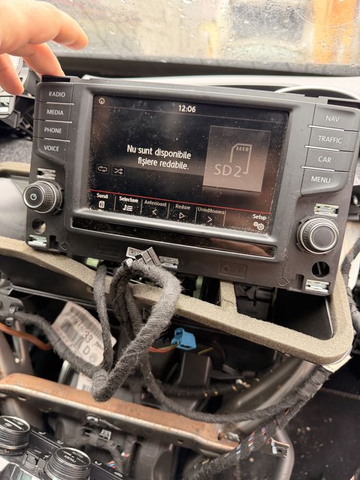 Navigatie Mib 2 std 2 ZR unitate torpedou display VW golf 7 passat b8