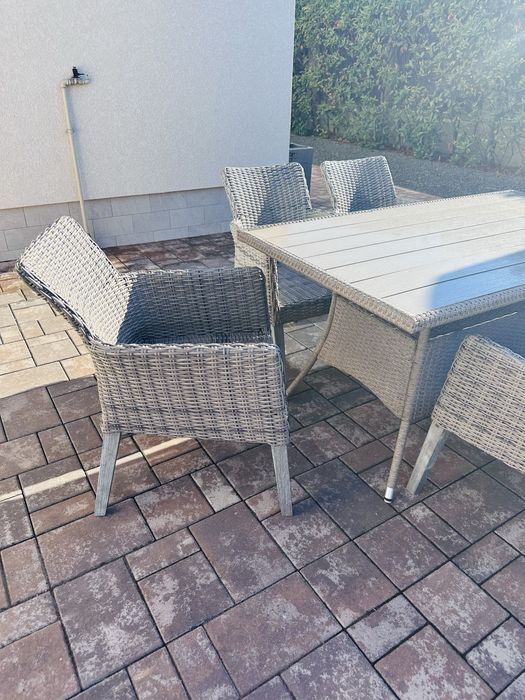 Set gradina masa si 6 scaune