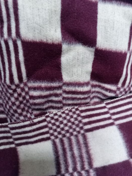 Чисто ново вълнено одеяло "Индустриалимпорт" (Соц ретро, 100% вълна)