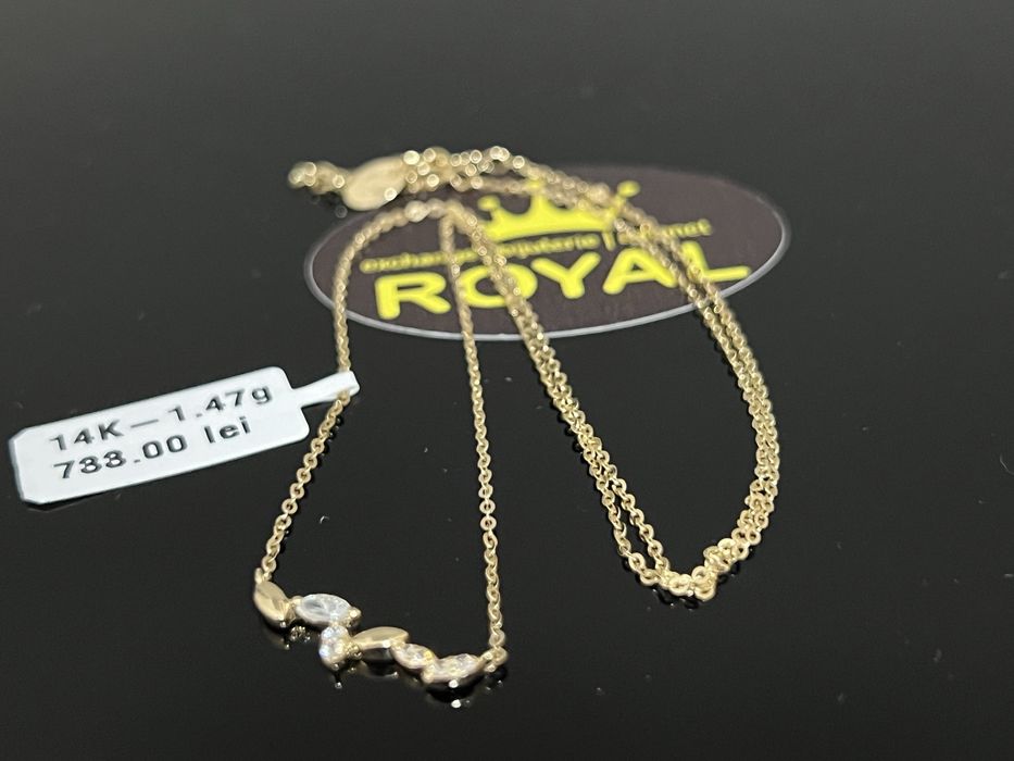 Bijuteria Royal CB : Lănțișor damă aur nou 14k 1,47gr