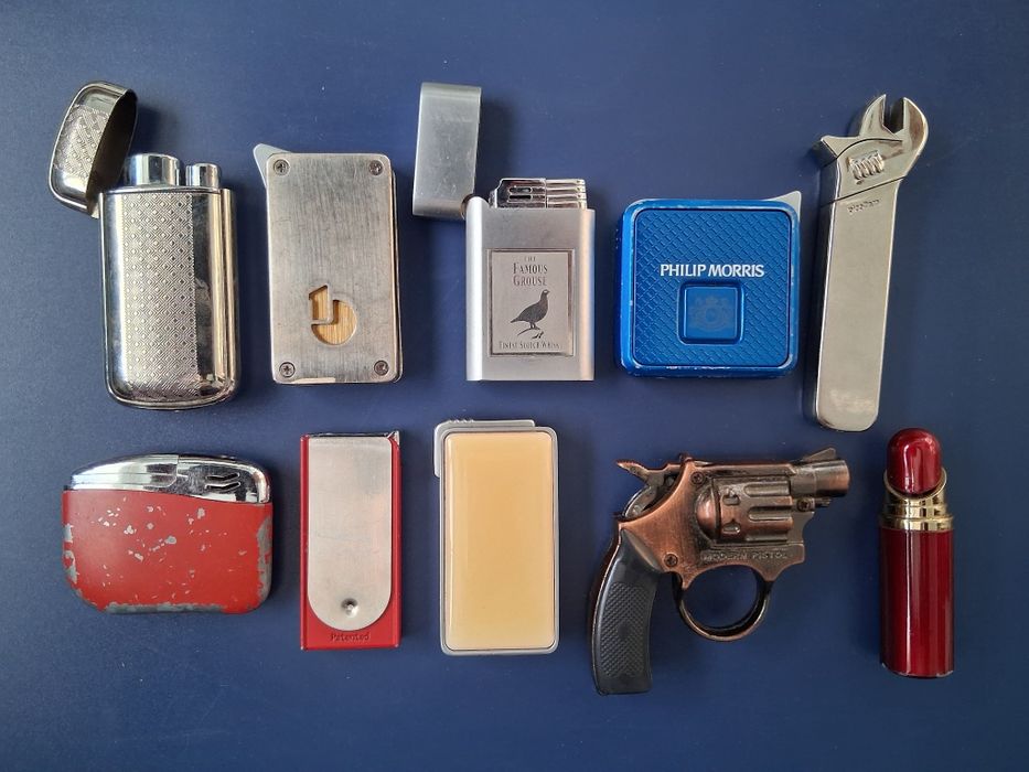 ЛОТ Стари Метални Запалки 14 Броя