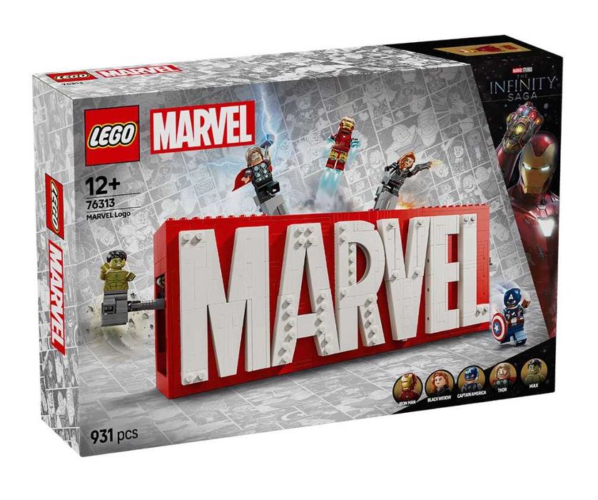 Lego Marvel 76313 - MARVEL Logo & Minifigures