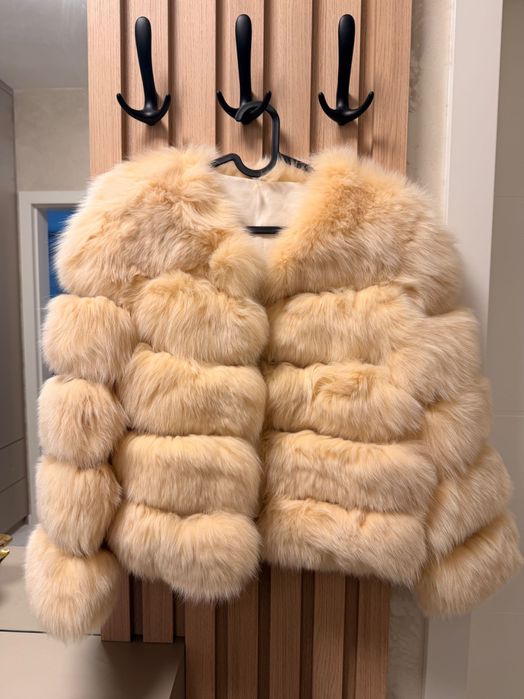 Палто естествен косъм лисица