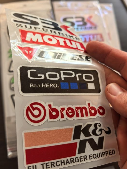 Авто-мото стикери, лепенки за каска, Скутер, Тротинетка K&N BREMBO AGV