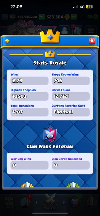 Clash royale акаунт 10500 Кубок