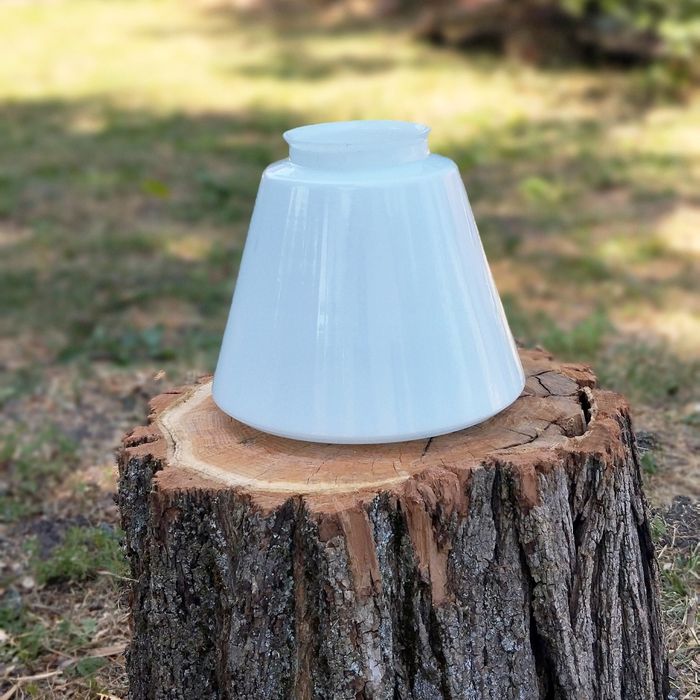 Стар стъклен абажур | Стъкло за лампа или полилей | Лампион от 70-те