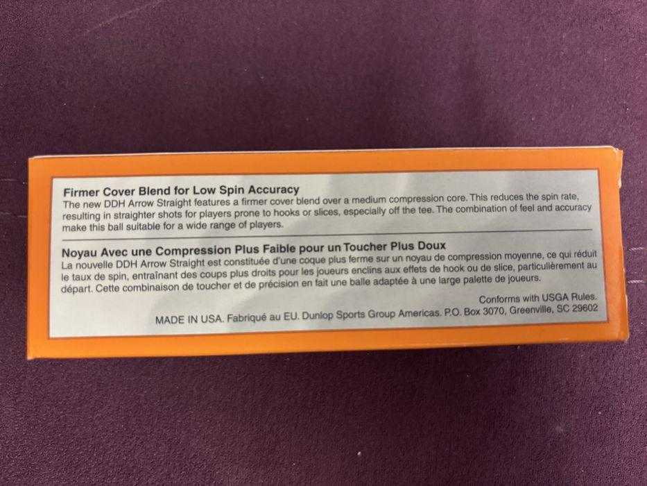 Mingi golf Dunlop - Arrow straight