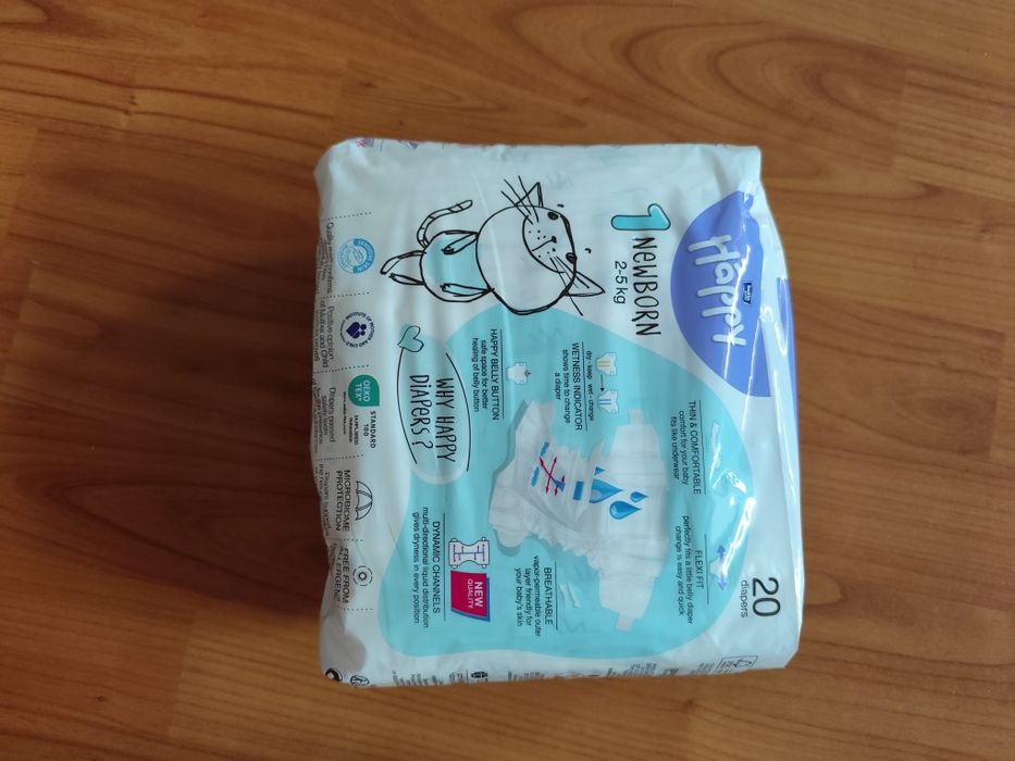 Happy doua pachete scutece Nr 1