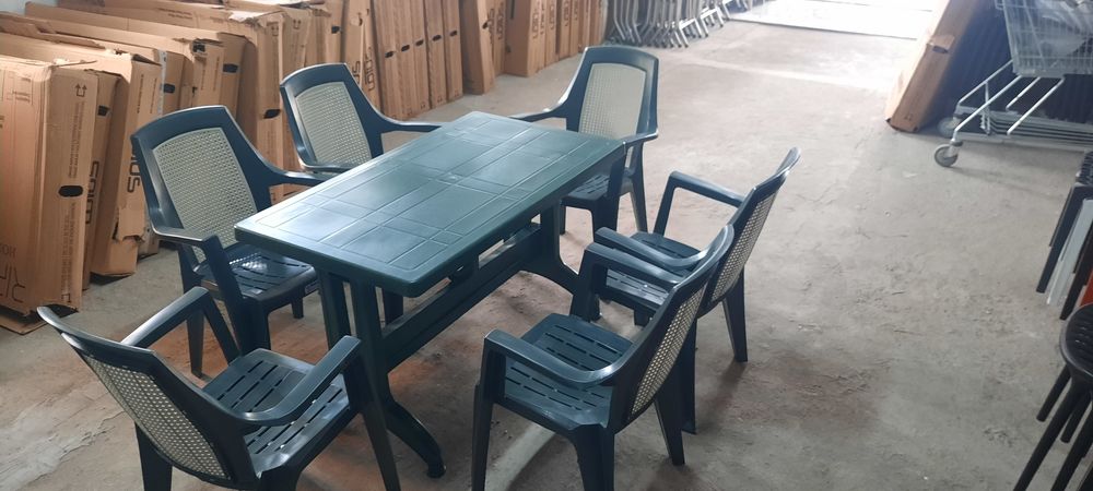 НАЙ НИСКИ ЦЕНИ-РАЗПРОДАЖБА-Маса 70/120см с 6 стола